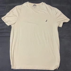 Nautica T-Shirt Beige 2XL XXL Herren Top Zustan Cotton Segeln Polo Jacke Nike - Bild 1 von 3
