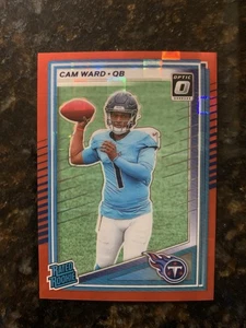 2025  Donruss - Rated Rookie Cameron Ward #350 Optic Preview Red Pandora (RC) - Picture 1 of 2