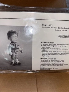 Vintage The Original Carolee Creations Sew a Doll Kit Set Of 2 1980’s - Picture 1 of 8