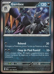 Carte Pokémon Gambex 122/182 Holo   Faille Paradoxe Français - Picture 1 of 2