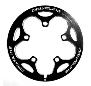 Protector de plato de carretera Driveline Super G2 BCD 110 mm aleación CNC - negro 50/52/53T - Imagen 1 de 2