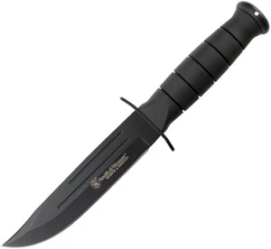 Smith & Wesson Search & Rescue Black Synthetic 7Cr17MoV Fixed Blade Knife SUR2CP - Picture 1 of 2
