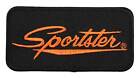 Harley-Davidson 4 pouces. Emblème Sportster brodé patch à coudre - noir/orange