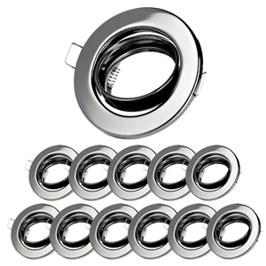 LED Einbaustrahler GU10 Deckenspots Set 230V Einbauspot 68mm Spots schwenkbar - Bild 1 von 14
