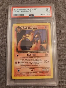 Dark Charizard 21/82 - Team Rocket 2000 - Pokemon Card TCG - Vintage WOTC- PSA 7 - Picture 1 of 2