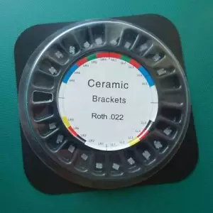Brackets Cerámicos Dentales Ortodoncia Roth 022 Ranura 345 Ganchos Clase Uno 1 X - Imagen 1 de 7