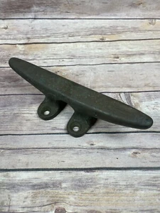 Vintage Large Brass Boat Cleat Nautical Door Handle 9 inch - Picture 1 of 7