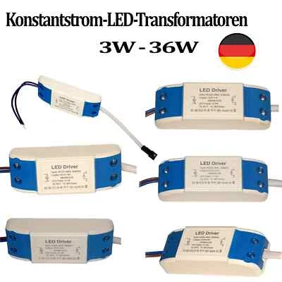 LED Trafo 3W 5W 7W 9W 12W 18W 24W 36W Transformator LED Netzteil Treiber - Bild 1 von 4