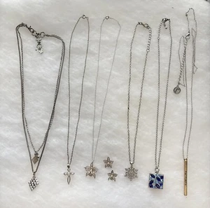 Estate Find Lot Of Dainty Necklaces X 6.  1- LUCKY BRAND,  1- Set - Picture 1 of 5