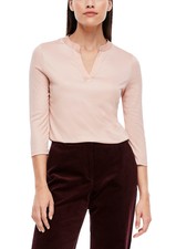 s.Oliver BLACK LABEL Women Jerseyshirt mit Satinblende Neu