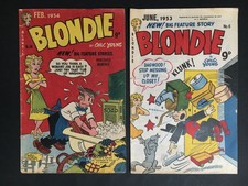 COMIC LOT OF 2 BLONDIE AUSTRALIAN COMICS FROM 1950's #6 & 14