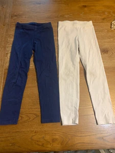 Old Navy Kid Girls Size Small (6-7)  Built-In Tough Full-Length Leggings Pair - Picture 1 of 3