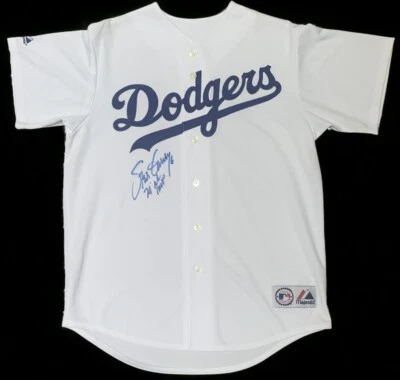 STEVE GARVEY SIGNED JERSEY INSCRIBED NL MVP LOS ANGELES DODGERS MAJESTIC BECKETT - Image 1 of 4