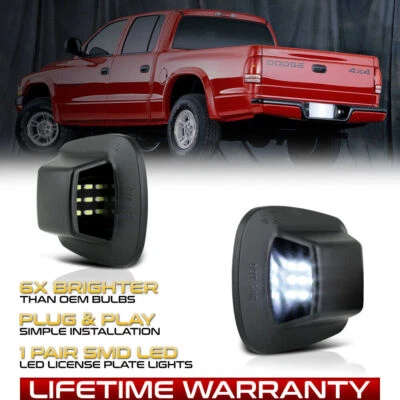 2x Kit completo de etiquetas de luz LED blanca para camioneta Dodge Dakota 1997-2011 Foto 1 de 4