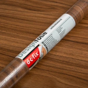 D-C-Fix 67cm Medium Walnut Wood Sticky Backed Vinyl Wrap (200-8024) 1m-15m long - Picture 1 of 2