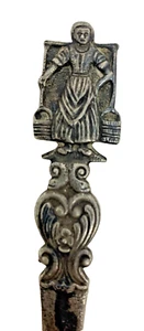 Vintage Frau Wasserträger Brieföffner Holland 90 E.P.N.S Silberplatte 20,73 g - Bild 1 von 5