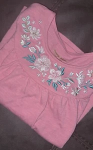 Girls Tommy Bahama Top Embroidered Long Sleeve Pink Size 4 - Picture 1 of 5