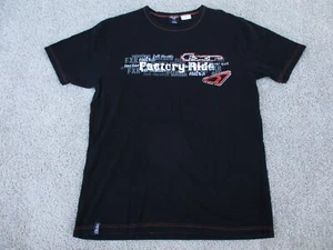 FXR Shirt Adult Extra Large Black Tee Factory Ride Graphic Print Racing Men - Picture 1 of 15