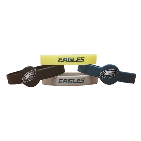 Philadelphia Eagles Bracelets 4 Pack Silicone Cover