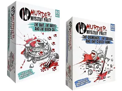 Murder Mystery Party Board Games The Brie Bullet &Black Cat The Diamonds Dagger - Image 1 of 4