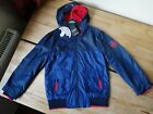Boys Toddlers Blue Hooded Shower Resistant Lightweight Jacket 5-6 Years BNWT NEW