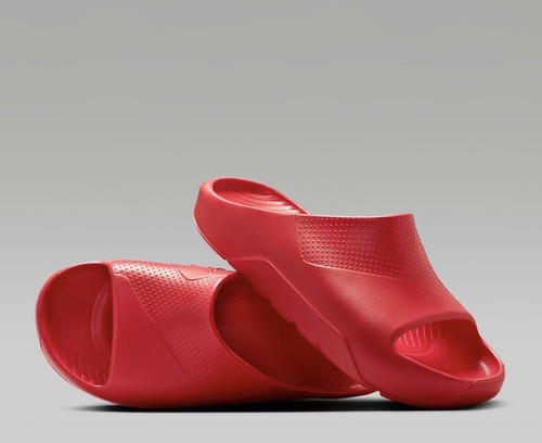 NIKE NUOVISSIME TAGLIA 13 Air Jordan slides pantofole tutte ROSSE ? FONDO DI MAGAZZINO ? IN MANO!