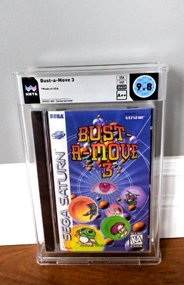 New ✹ BUST A MOVE 3 III ✹ Sega Saturn Game ✹ WATA 9.8 A++ GRADED✹ SEALED VGA CGC - Image 1 of 4