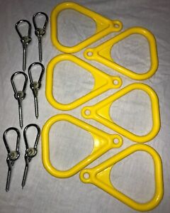 Swingset Trapeze ring kit,playset ring set,playground,snap hook hanger,swing,GYB