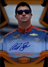 2016 Certified Signatures Mirror Orange #40 Reed Sorenson Auto /100