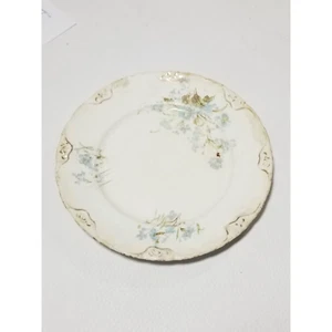 Hanley England J & G Meakin Eisenstein Porzellan Teller weiß blau Blumen 7" Antik - Bild 1 von 7