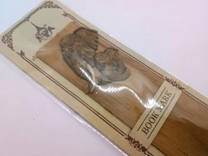 Carved Elephant Bookmark Wooden Craft Handmade Ver.9 Accessory Collectibles  - Picture 1 of 2