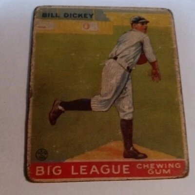 1933 GOUDEY #19 BILL DICKEY NEW YORK YANKEES, ROOKIE , HOF, GD-FR - Image 1 of 4
