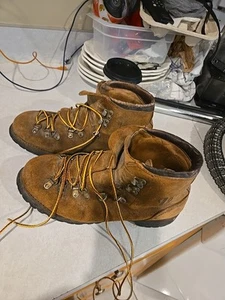 Botas de Senderismo Vascas De Colección Montañismo Para Hombres 9.5 08386 Gamuza Usadas - Imagen 1 de 9