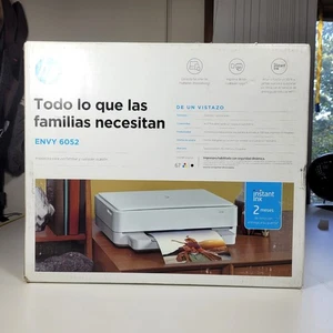 HP Envy 6052 All in One Print Scan Copy Wireless Wi-Fi Printer Photos Documents - Picture 1 of 9