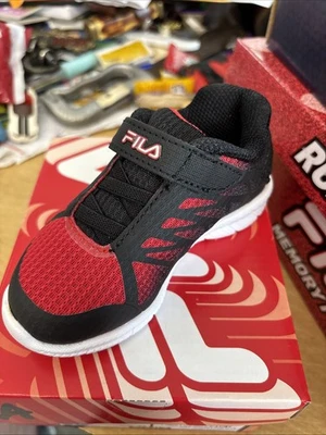 Fila Infants Canton 6 Strap Red&black Size 6 - Image 1 of 4