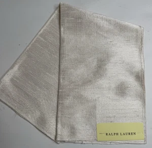Ralph Lauren Fabric Remnant 24"x25" "Mandalay Silk" Color Pearl - Picture 1 of 4