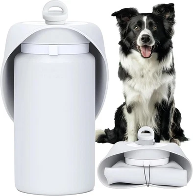 Botella de agua para perros al aire libre, cuenco de viaje plegable a prueba de fugas, silicona de grado alimenticio Foto 1 de 4