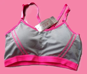 Sports Bra - Pink and Gray, Size 3XS. AAA - Picture 1 of 4