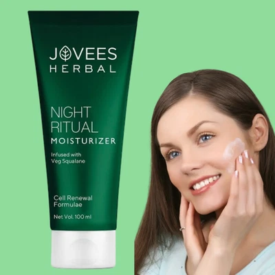 JOVEES Herbal Night Cream Moisturizer Remove Fine Line & Dark Spoots 100G - Image 1 of 4