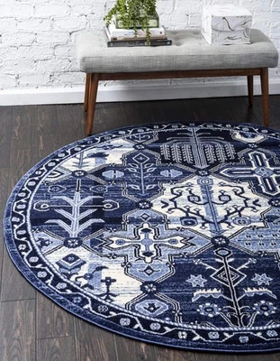 La Jolla Collection Patchwork, Vintage, Farmhouse, Contemporary Area Rug (8' ... - Image 1 of 4