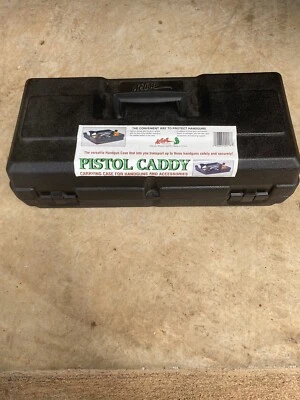 Action products pistol caddy. 3 gun carrying case. Ammo And Supply Storage. NEW. - Image 1 of 4