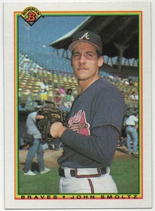 1990 Bowman #10 John Smoltz Atlanta Braves Near Mint!