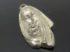 925 Sterling Silver - Vintage Antique Virgin Mary & Baby Jesus Pendant - PT11231