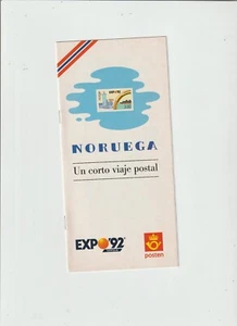 Expo 92 Sevilla Pabellon Noruega folleto informativo sus Sellos año 1992 (GM-869 - Picture 1 of 1