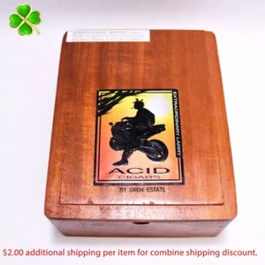 Acid Juggernaut Extraordinary Larry Empty Wood Cigar Box 8" x 6.5" x 3" - Picture 1 of 12