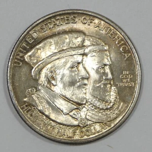 1924 Huguenot-Walloon Tercentenary Commemorative Half Dollar Nice BRILLIANT UNC - Picture 1 of 4