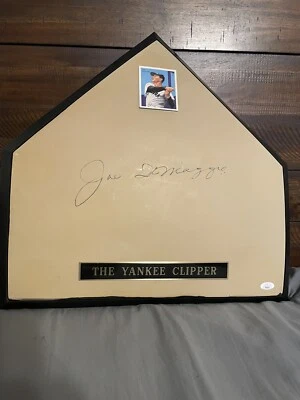 Joe DiMaggio Signed Home Plate JSA  LOA - Image 1 of 3
