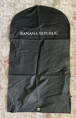 ¡NUEVO! Bolsa antipolvo ligera gris oscuro embalable para ropa BANANA REPUBLIC almacenamiento con cremallera Foto 1 de 4