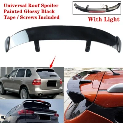 Universal For Porsche Cayenne 03-10 Rear Tail Roof Spoiler ABS Wing W/Light Foto 1 de 4