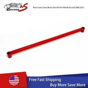 Red Aluminium Rear Lower Cross Brace Strut Bar For Honda Accord 2008-2012 - Picture 1 of 8